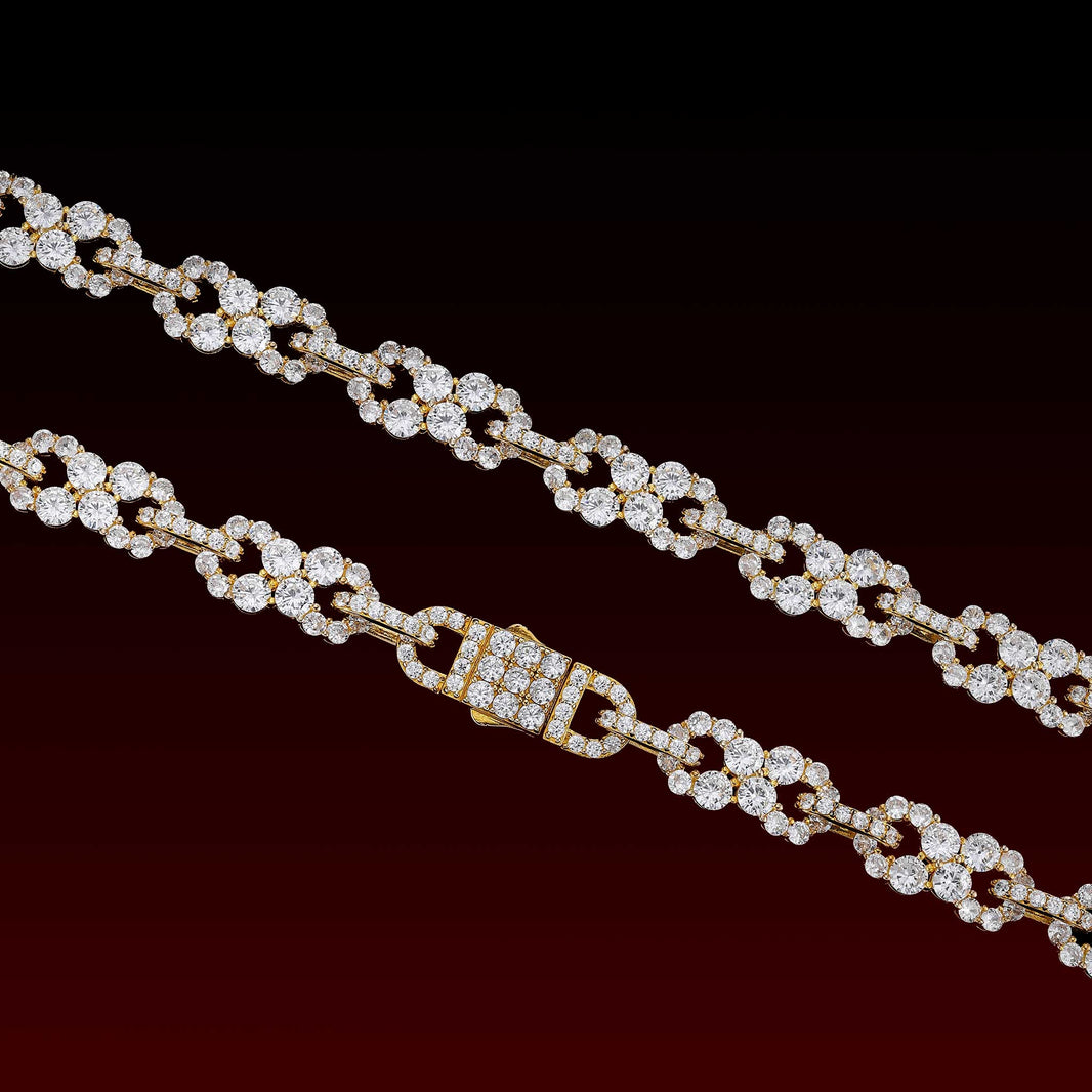 S925 10MM Infinity Moissanite Chain