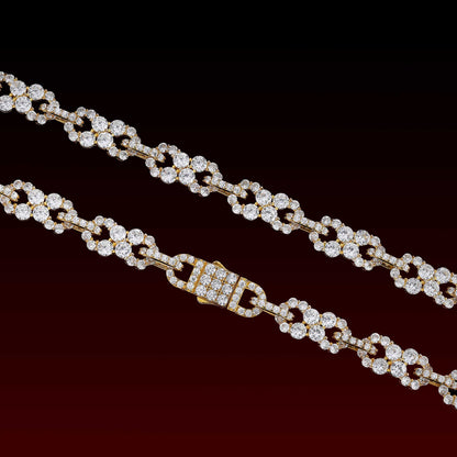 S925 10MM Infinity Moissanite Chain