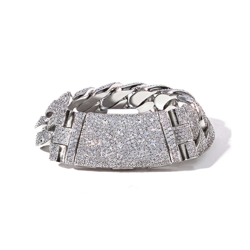 22MM Galaxy Set Iced Cuban Bracelet