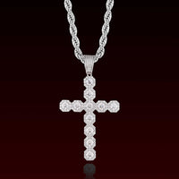S925 Moissanite Cross Pendant
