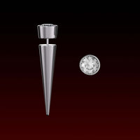 1CT Spike Studs Moissanite Earring