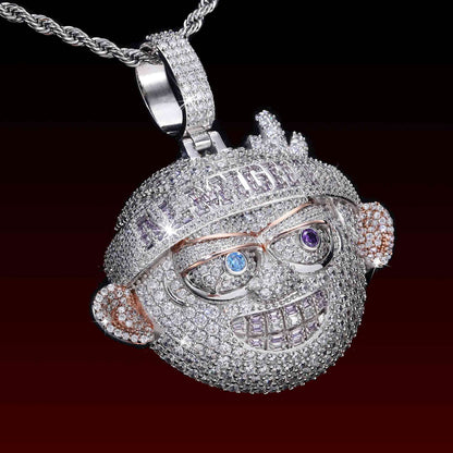 Grillz Boy Iced Out Pendant