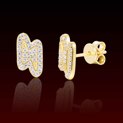 Lightning Moissanite Stud Earrings