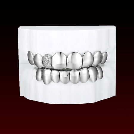 Single Iced Polished Custom Grillz