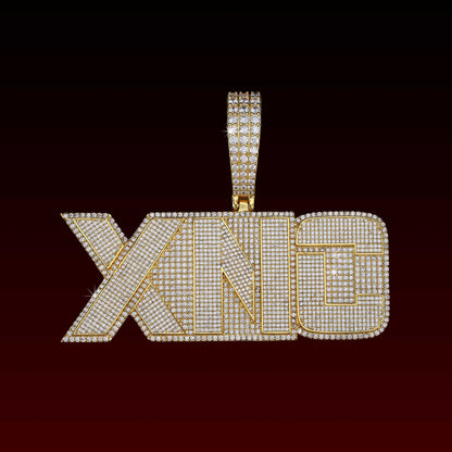 Two-tone Color Custom Letter Pendant