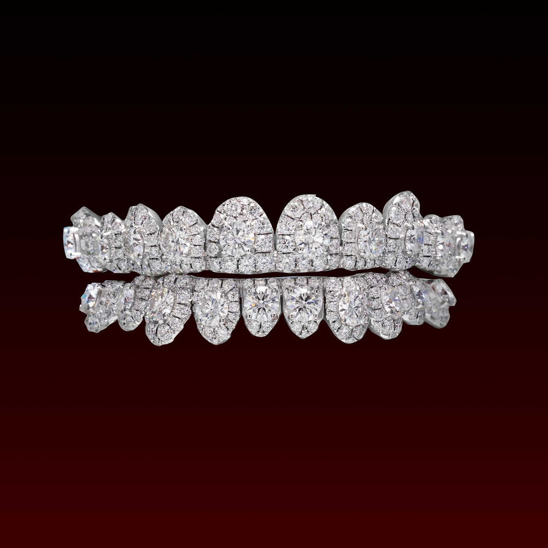 50 Pointer Center  Stone Custom Moissanite Grillz
