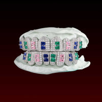 Color Emerald Birthstone Custom Moissanite Grillz