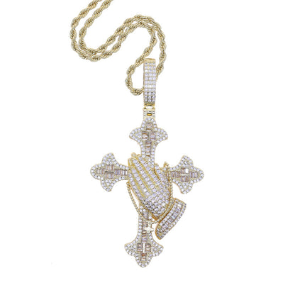 Pray Hand Cross Pendant