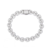 S925 8MM Mariner Link Moissanite Bracelet