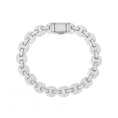 S925 8MM Mariner Link Moissanite Bracelet