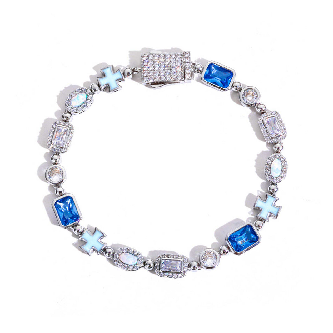 Opal Blue Style Gemstone Bracelet