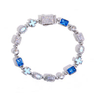 Opal Blue Style Gemstone Bracelet