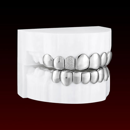 Single Iced Polished Custom Grillz