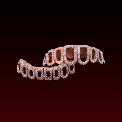 Open Face Custom Moissanite Grillz