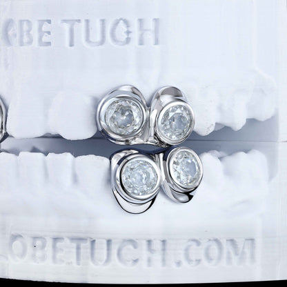 Solitaire Moissanite Custom Grillz