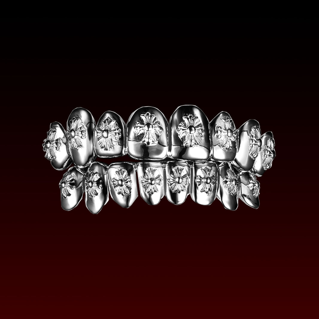 Cross Carving Polished Custom Grillz