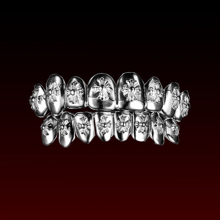 Cross Carving Polished Custom Grillz