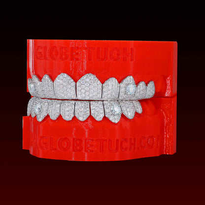 Perm Cut Honeymoon Fangs Custom Moissanite Grillz