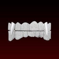 Polished Vampire Fangs Custom Moissanite Grillz