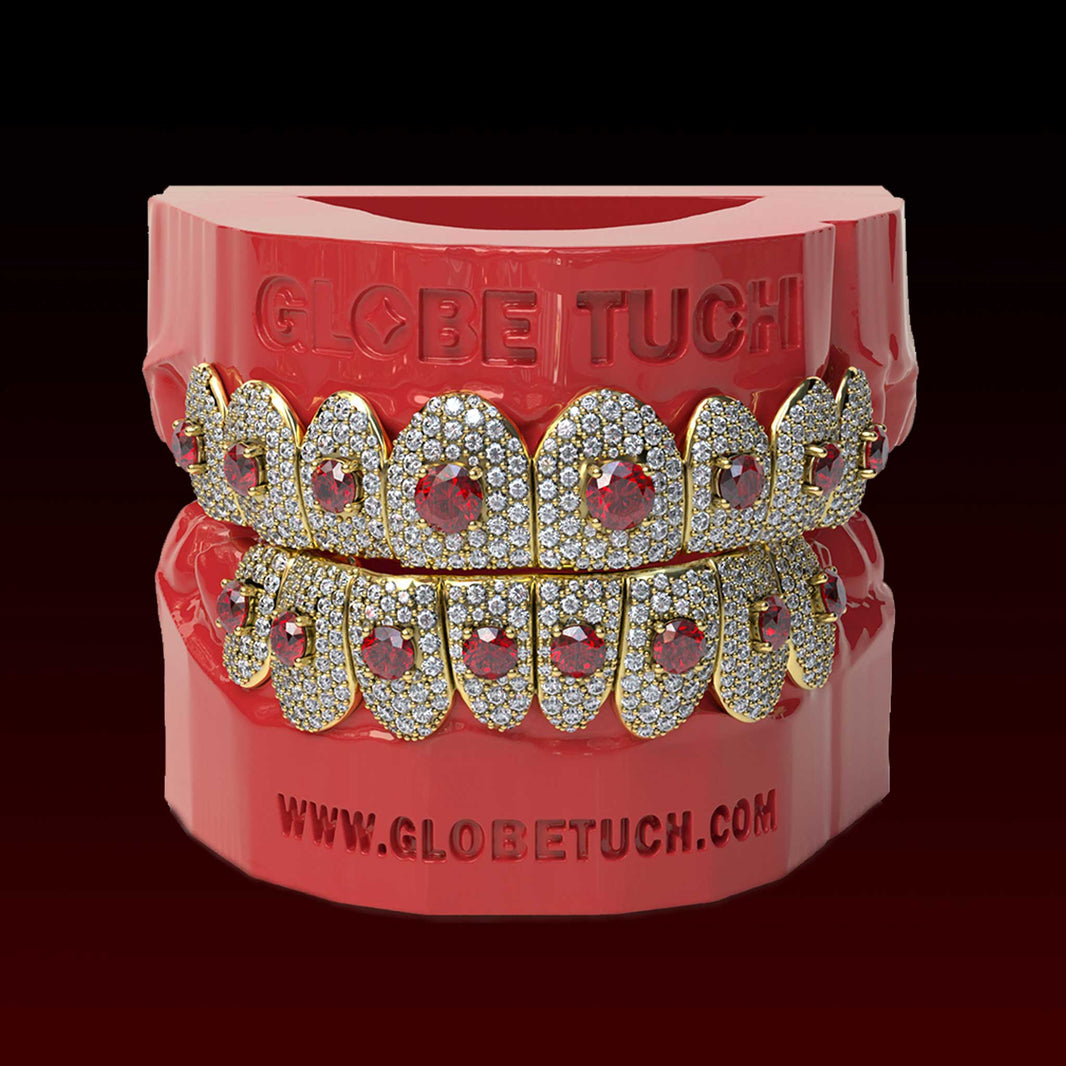 Center Gemstone Custom Moissanite Grillz
