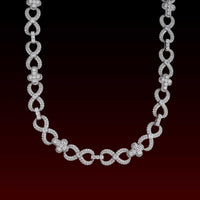 S925 Infinity Cross Moissanite Chain