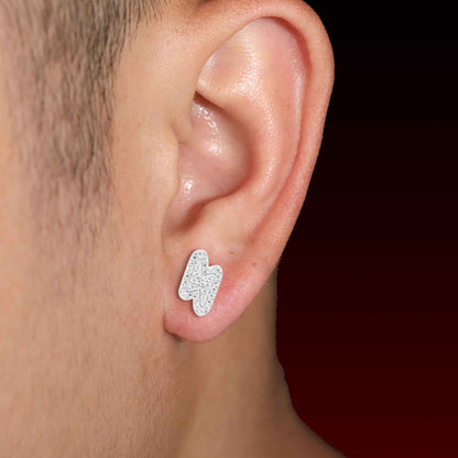 Lightning Moissanite Stud Earrings