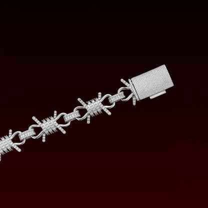 Iced 19MM Barbed Wire Bracelet