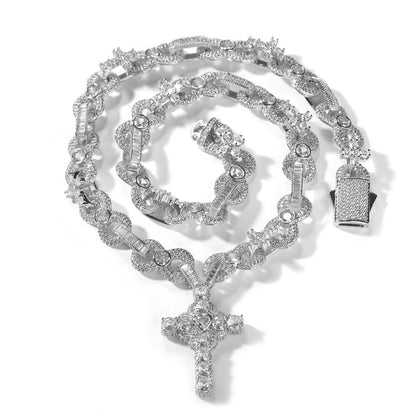 12MM Cross Link Iced Out Chain