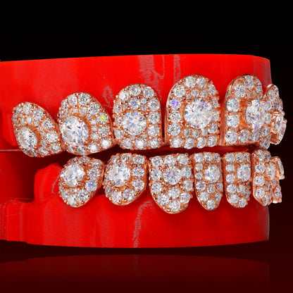 50 Pointer Center Stone Custom Moissanite Grillz