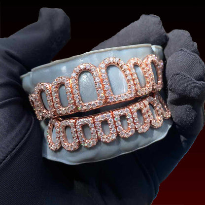 Open Face Custom Moissanite Grillz