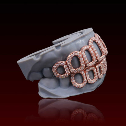 Open Face Custom Moissanite Grillz
