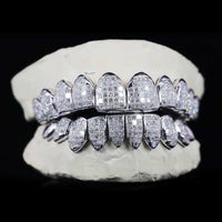 Princess Cut Invisible Set Custom Moissanite Grillz