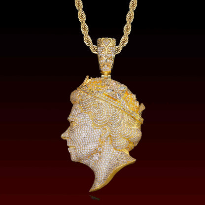 Custom 3D Queen Iced Out Pendant