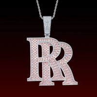 Baguette Cut RR Iced Out Pendant
