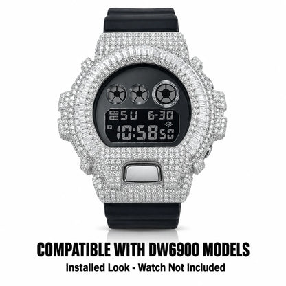 Baguette Halo Watch Bezel Compatible with DW6900
