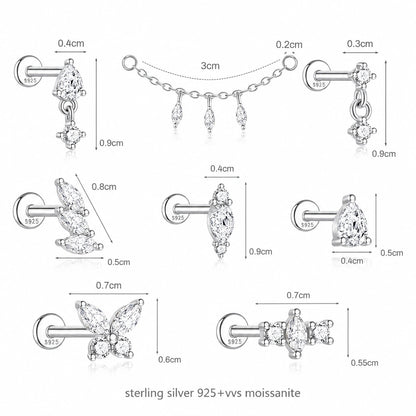 Butterfly Series Flat Back Stud