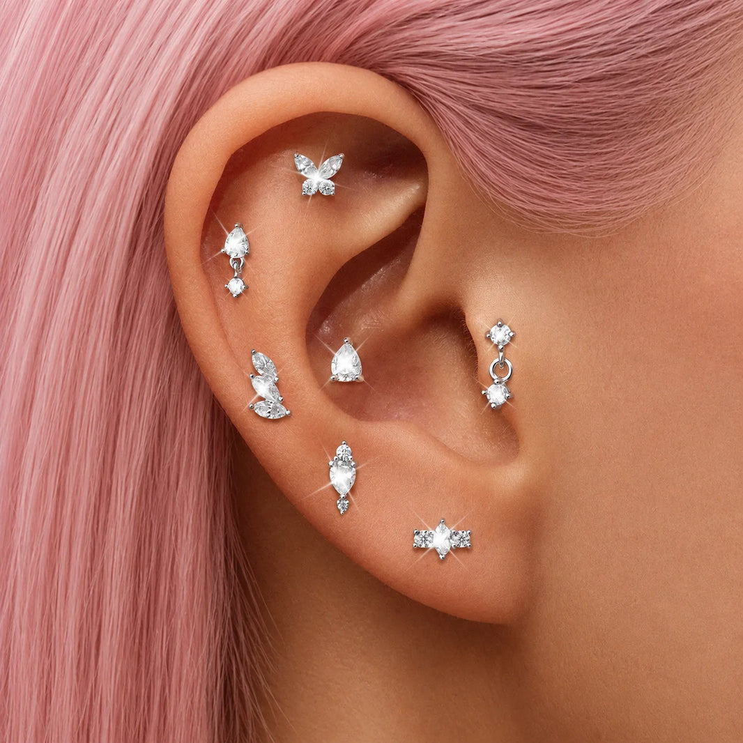 Butterfly Series Flat Back Stud