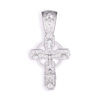 Cathedral Halo Cross Iced Out Pendant