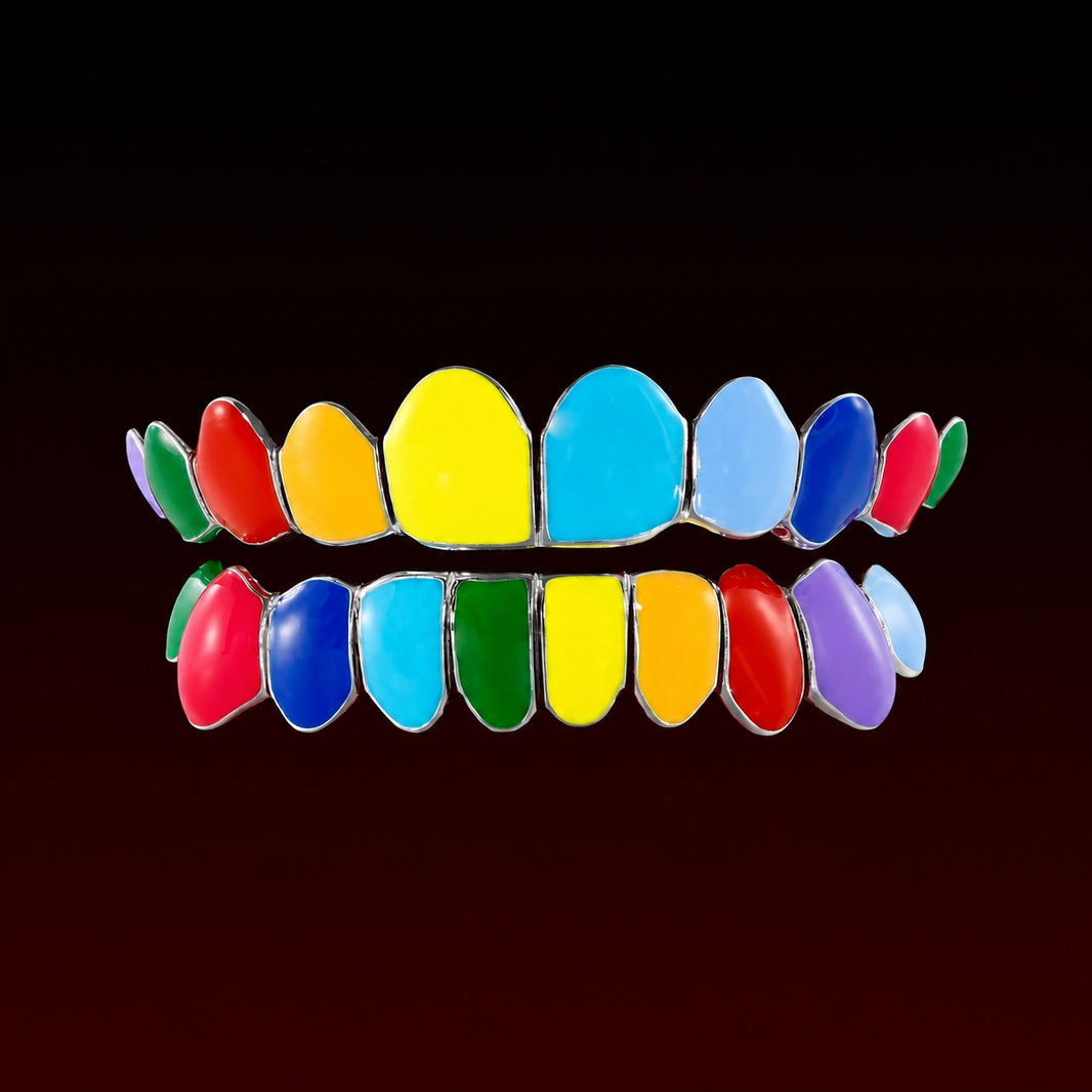 Colorful Enamel  Custom Grillz