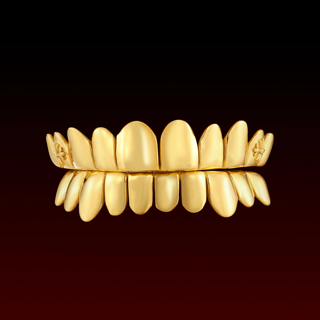 Cross Fang Polished Custom Grillz