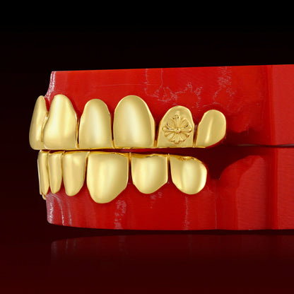 Cross Fang Polished Custom Grillz