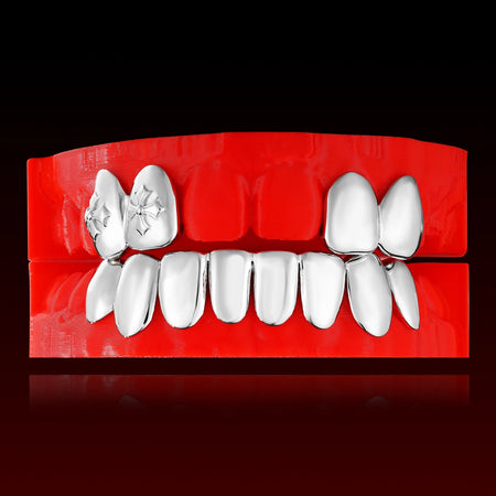 Cross Fang Polished Custom Grillz