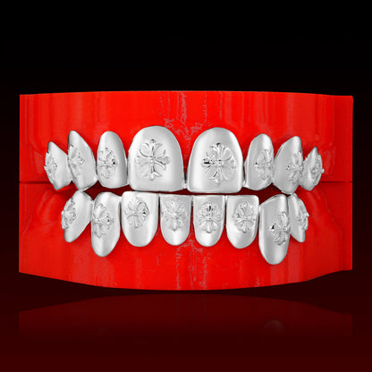Cross Carving Polished Custom Grillz