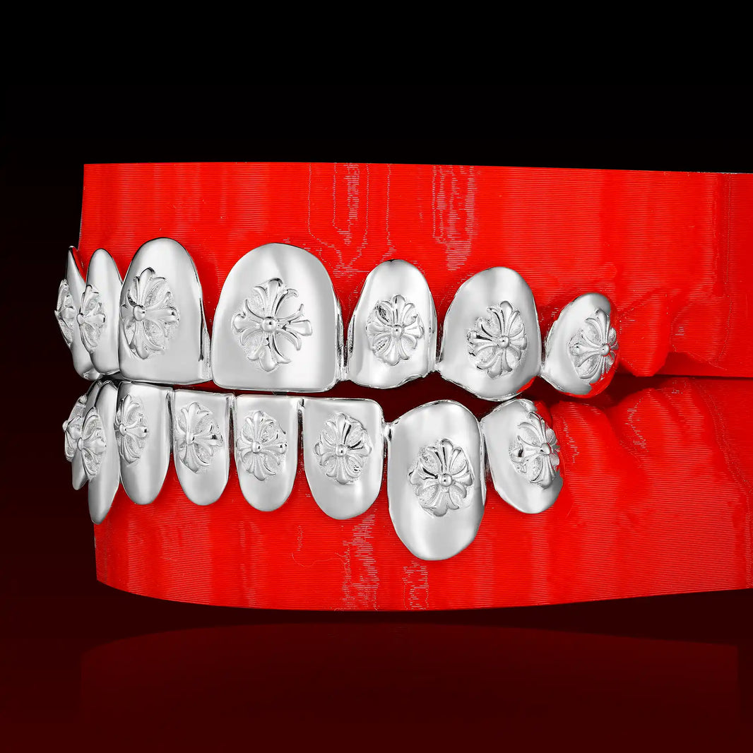 Cross Carving Polished Custom Grillz
