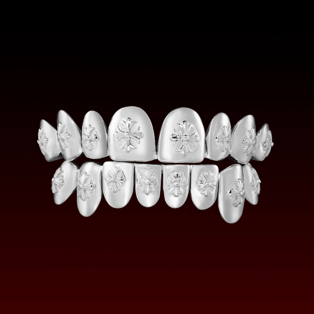Cross Carving Polished Custom Grillz