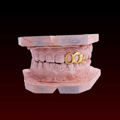 Custom 3 Teeth Open Face Grillz