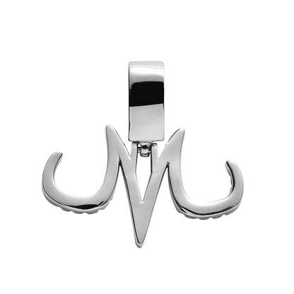 Custom M letter pendant