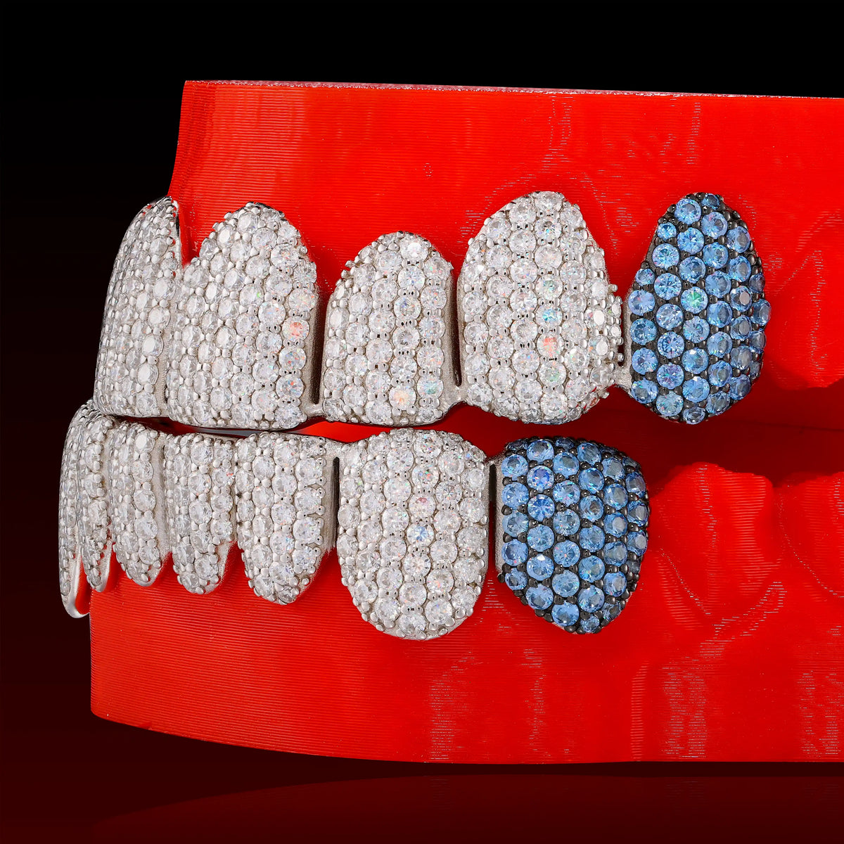 Tooth Custom Custom Color End Teeth Iced Out Grillz – Globetuch