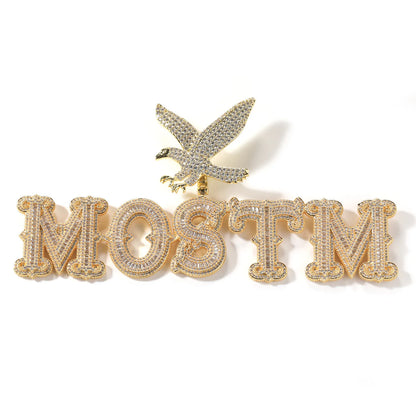 Eagle Bail Custom Letter Pendant