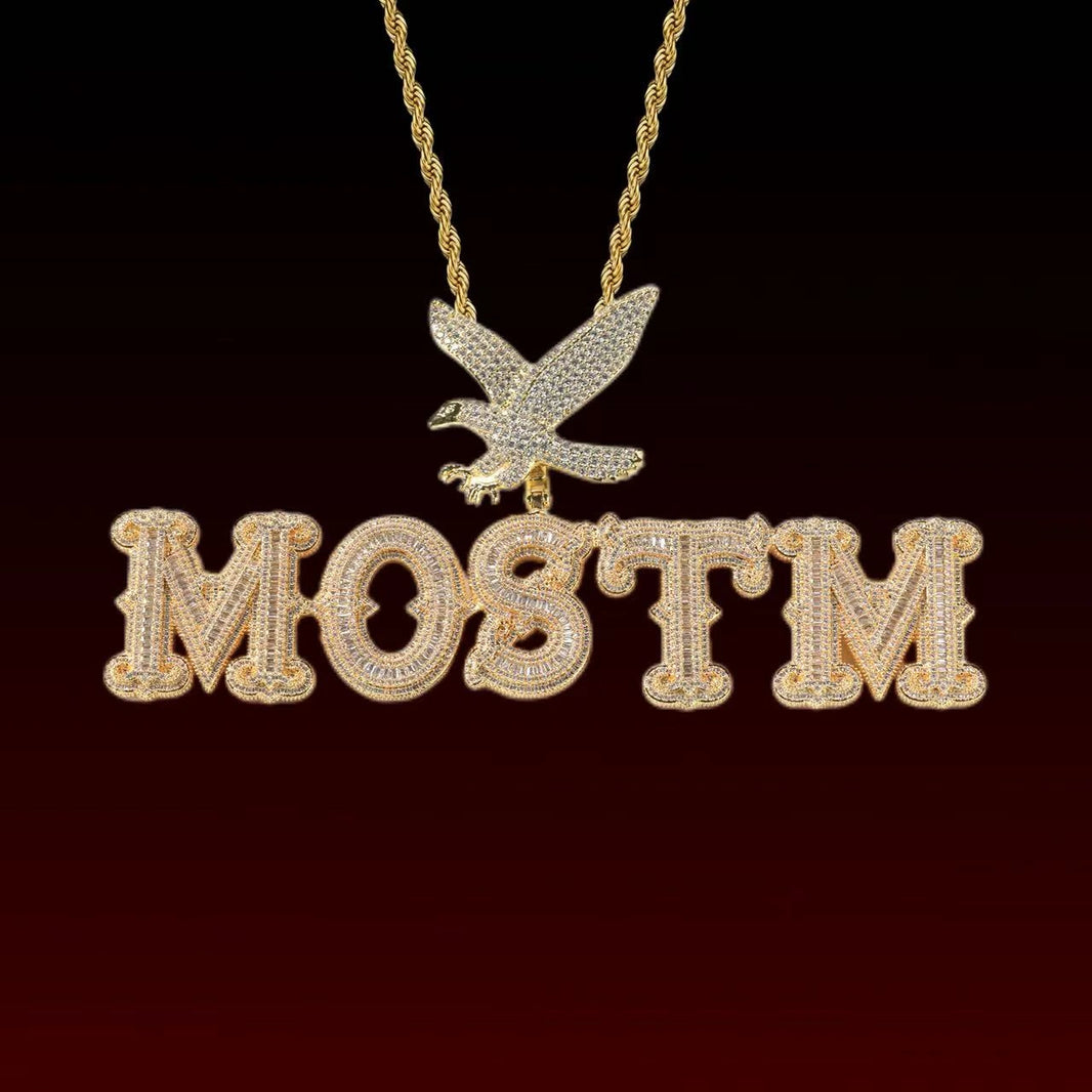 Eagle Bail Custom Letter Pendant